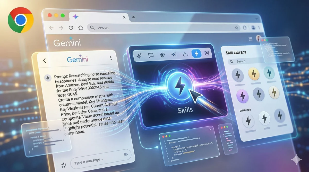 Reusable "Skills" Are Coming To Gemini In Chrome, Signaling a New Era of Personalized AI Assistance.
