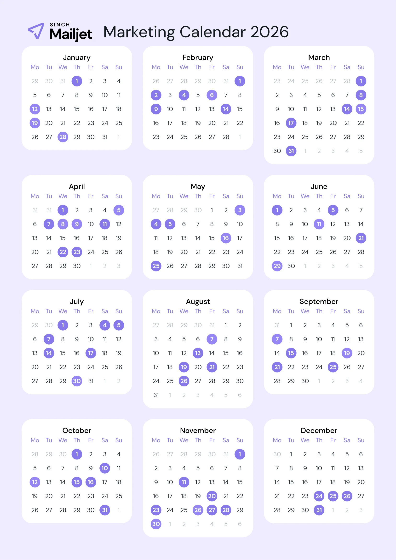 The 2026 Marketing Calendar: A Strategic Imperative for Navigating the Year Ahead