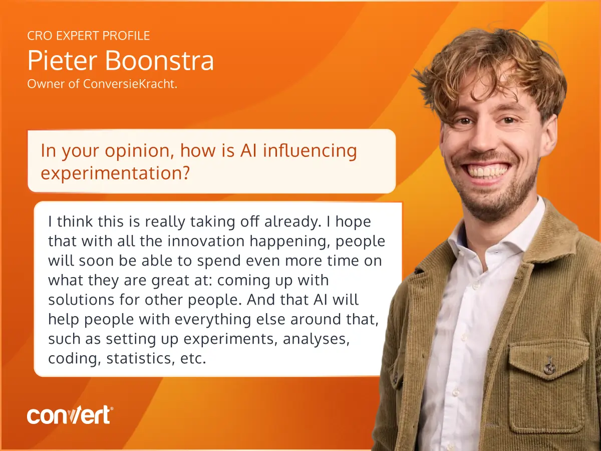 Think Like a CRO Pro: An In-Depth Interview with Pieter Boonstra on the Evolution of Digital Experimentation and Business Impact