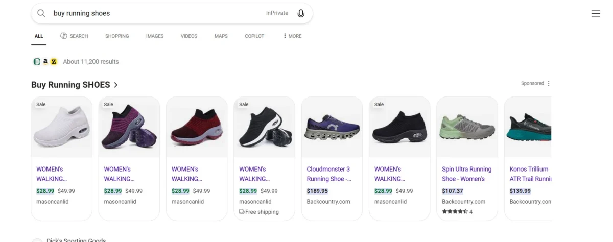 Bing Tests Showing Sale Prices In Shopping Ads