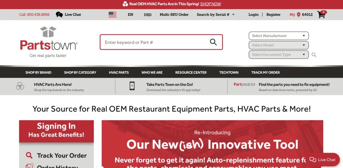 Parts Town Revolutionizes B2B Commerce with Expanded AI-Powered PartPredictor Tool