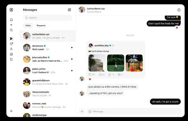 Threads Launches Highly Anticipated Desktop Direct Messaging Feature, Enhancing User Connectivity and Professional Workflows.