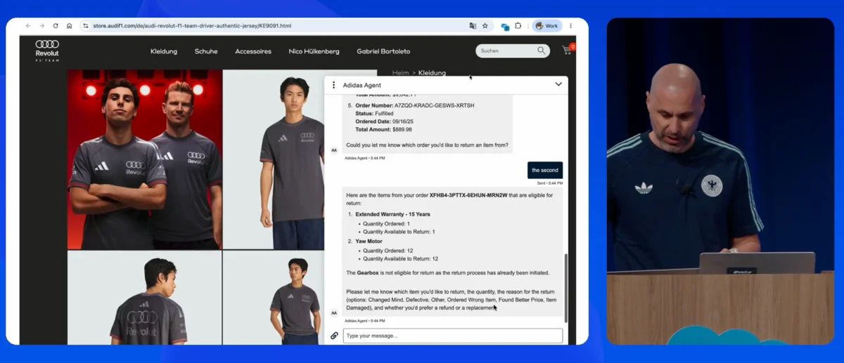 Adidas Revolutionizes E-commerce with AI-Powered Service Offering for Audi F1 Team