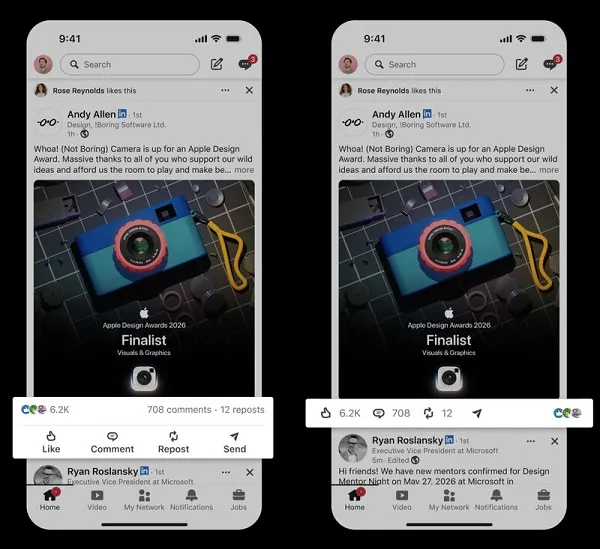 LinkedIn Enhances Platform with Native GIF Support in Comments and Streamlined Post UI, Aiming to Boost Engagement and Visual Interactivity