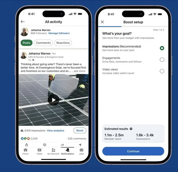 LinkedIn Expands Mobile Post Boosting to a Wider User Base, Revolutionizing On-the-Go Content Promotion and B2B Engagement