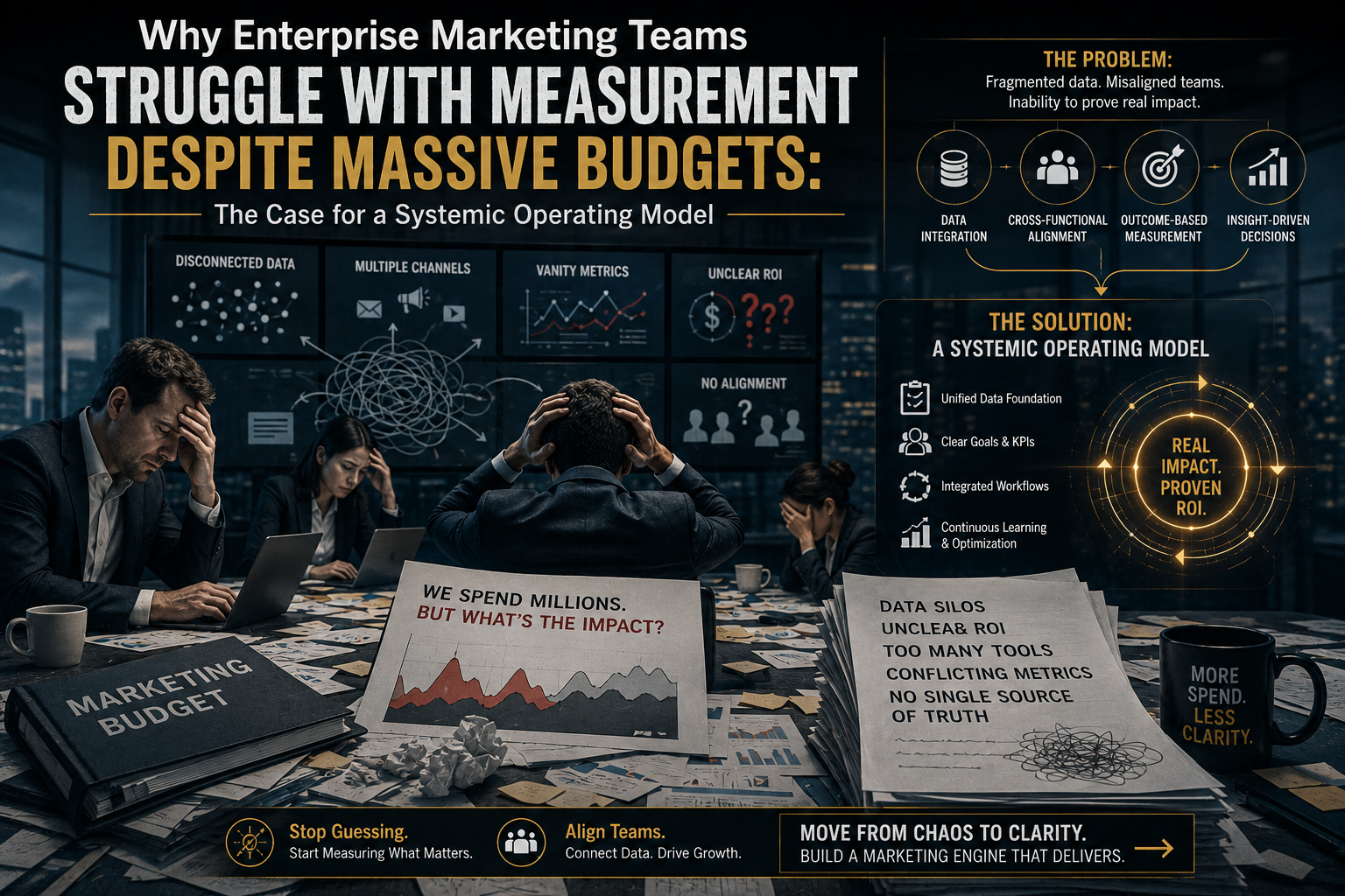 Why Enterprise Marketing Teams Struggle with Measurement Despite Massive Budgets: The Case for a Systemic Operating Model