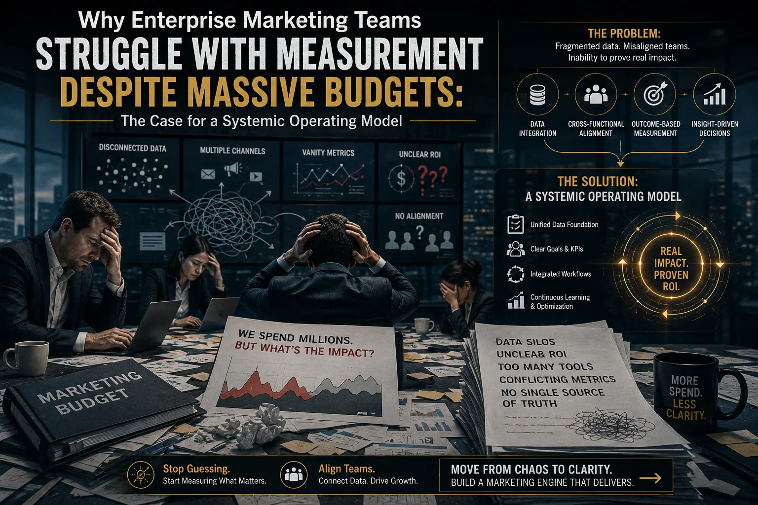 Why Enterprise Marketing Teams Struggle with Measurement Despite Massive Budgets: The Case for a Systemic Operating Model
