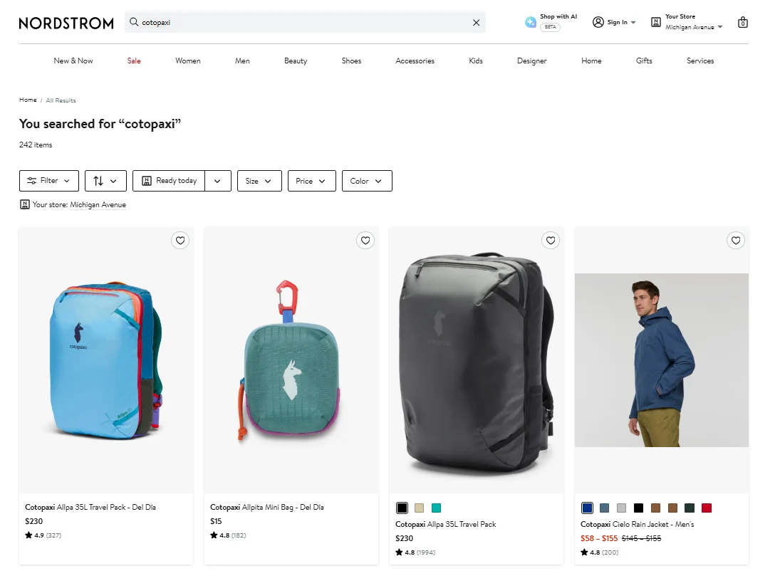Cotopaxi Expands E-commerce Reach by Strategically Integrating with Nordstrom and Bloomingdale’s Marketplaces