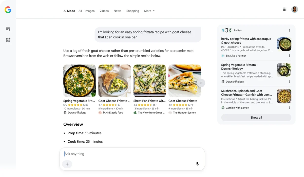 Google Enhances AI Mode Recipe Links Amidst Continued Blogger Concerns Over Content Accuracy and Attribution