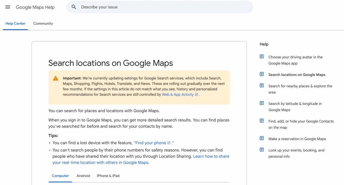 Google Maps Appears to Discontinue OpenTable Restaurant Reservation Integration