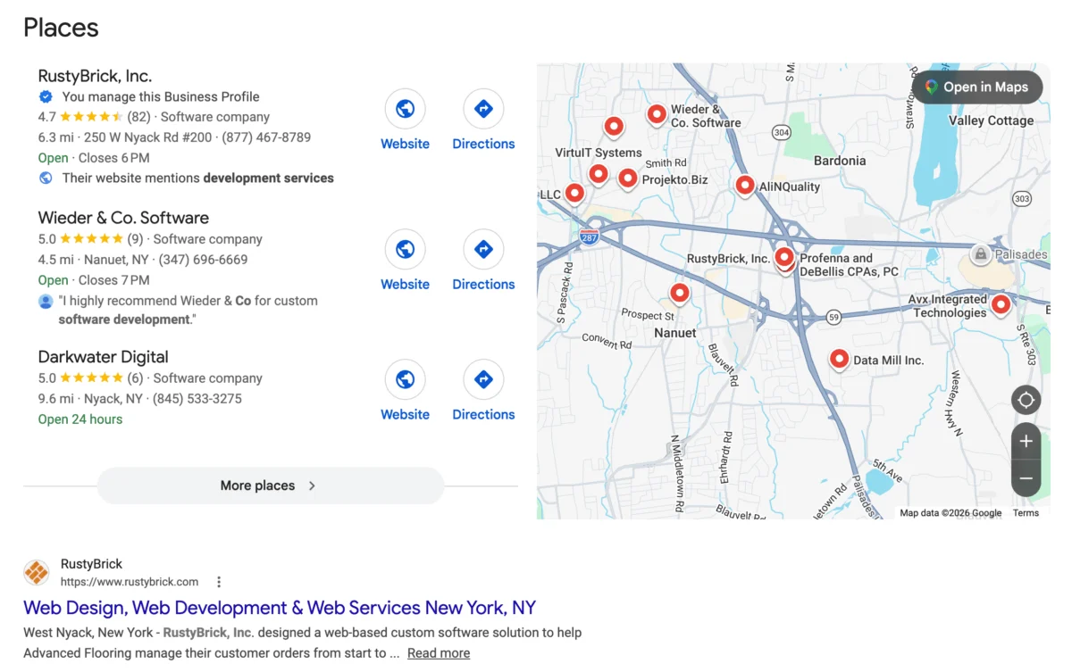 Google Tests New Local Places Layout Design