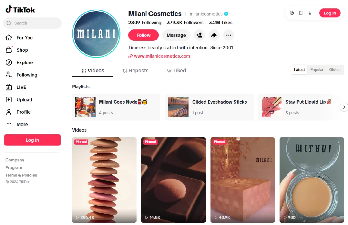 Milani Cosmetics Achieves Explosive Growth on TikTok Shop, Exceeding Sales Projections by Over 250%