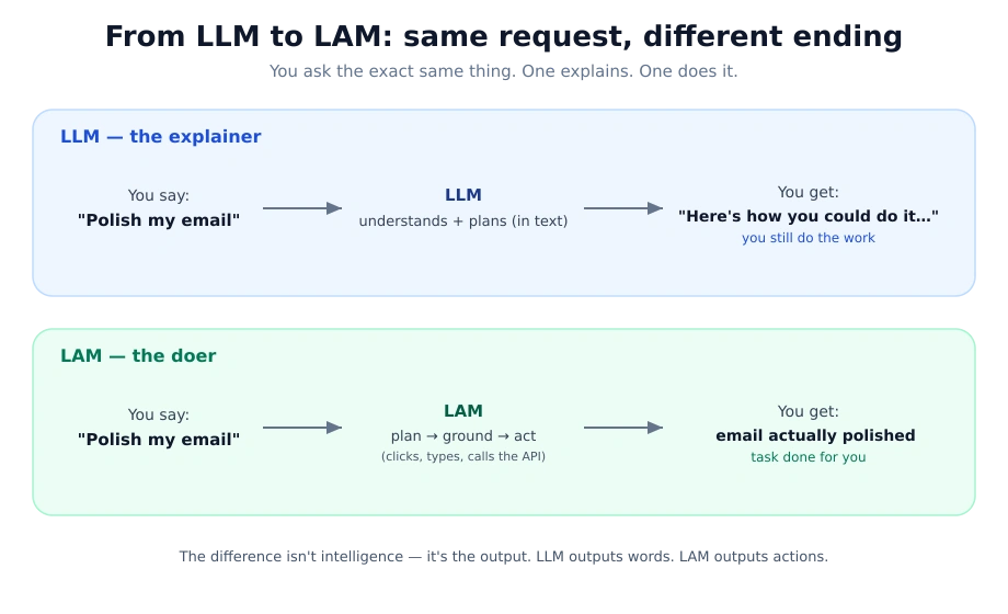 The Architecture of Autonomy Decoding the Technical Divergence Between Agentic LLMs and Large Action Models