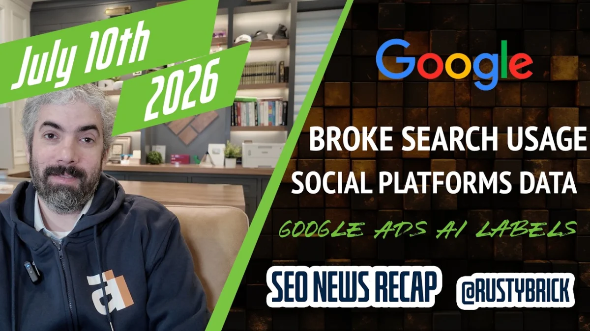 Video: Google Search Breaks Usage Records, Social & Video Platforms Show In Search Console & More Google Ads, ChatGPT Ads & More