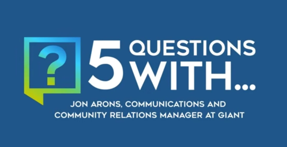 5 Questions With Jon Arons, Communications and Community Relations Manager at Giant Food