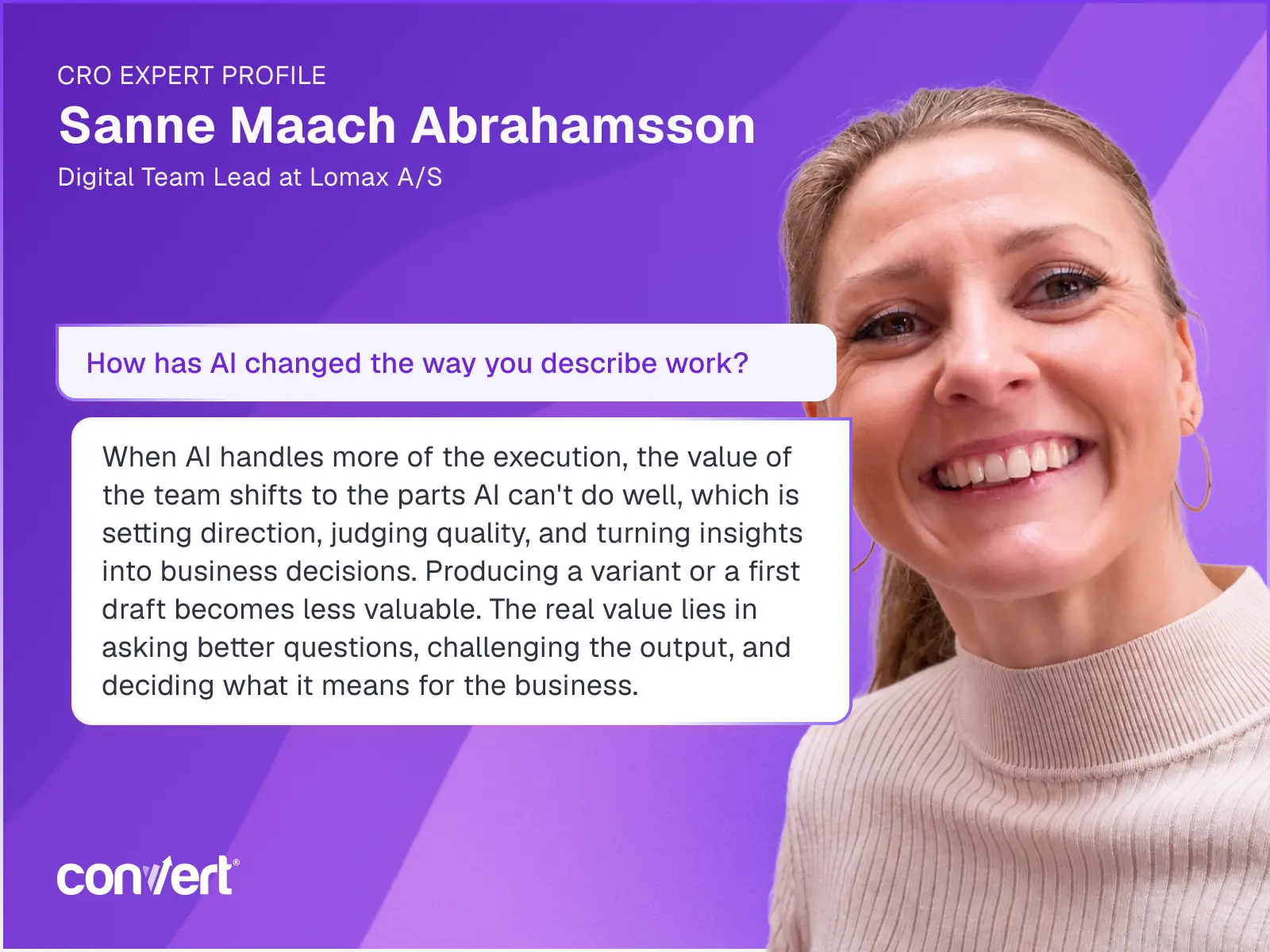 Bridging Data and Human Judgment: Sanne Maach Abrahamsson on the Future of Digital Experimentation and AI Integration