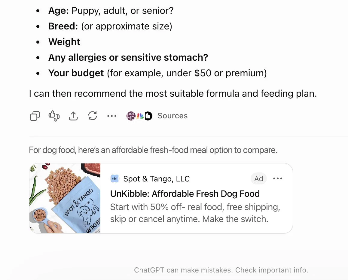 ChatGPT Introduces New Ad Display Format with Descriptive Headings, Mirroring Google’s AI Search Model