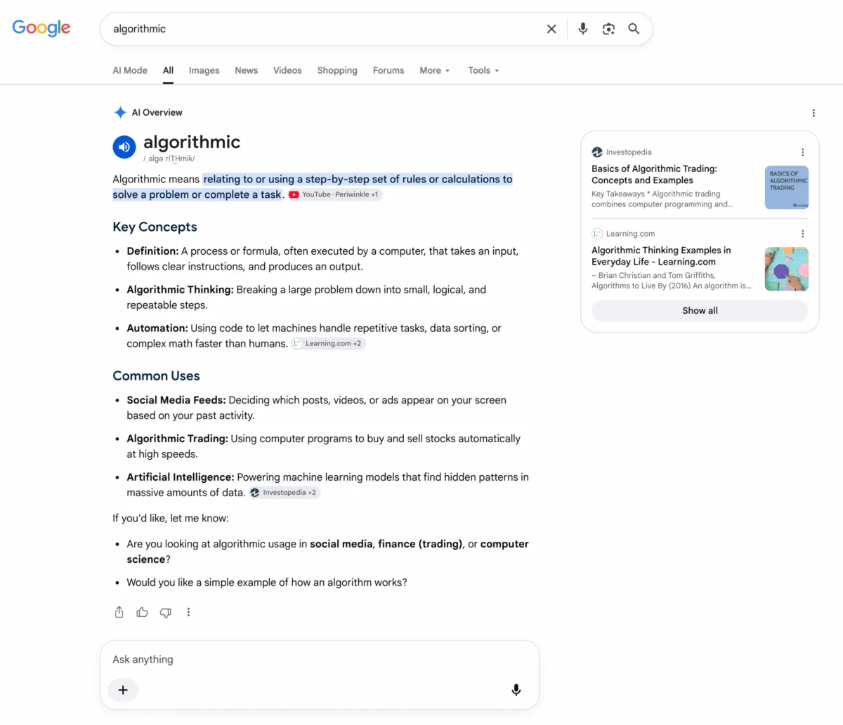 Google AI Overviews Pushing Searchers Into AI Mode, Drops Show More Button