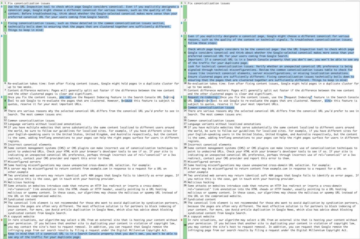 Google Makes Minor Updates To Canonicalization Help Docs