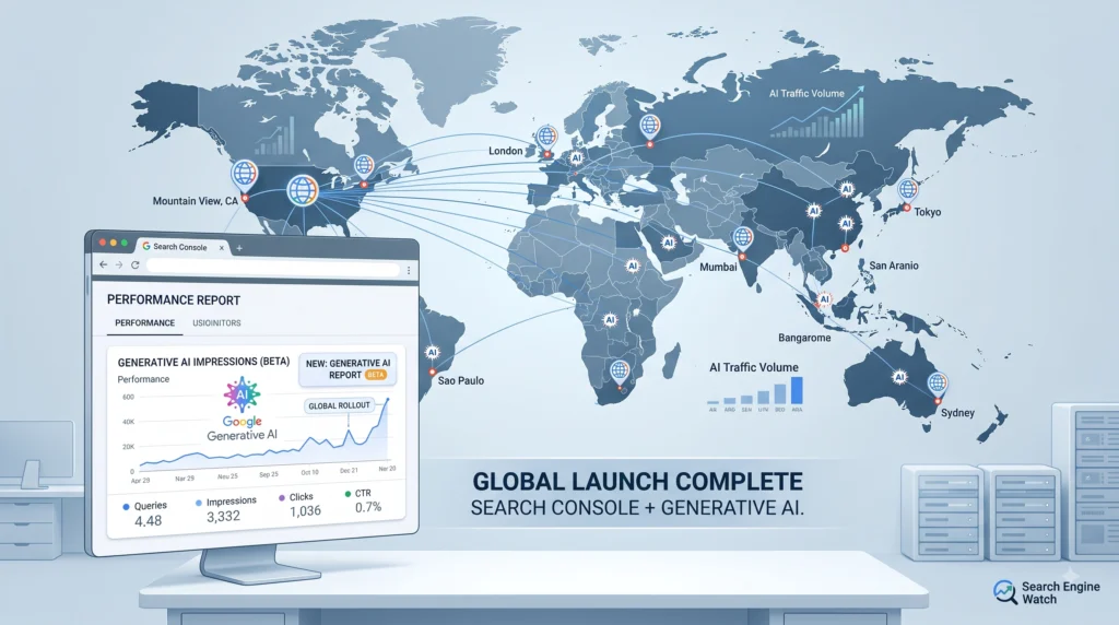 Google’s Generative AI Performance Report Rolls Out Globally in Search Console, Offering New Insights for Webmasters.