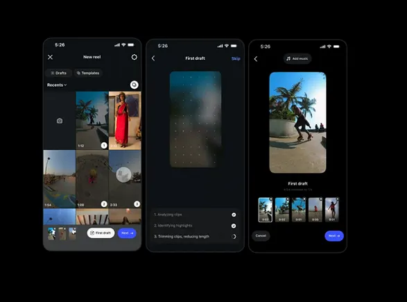 Instagram Unveils ‘First Draft’ AI-Powered Feature to Streamline Reels Creation Amidst Fierce Short-Form Video Competition