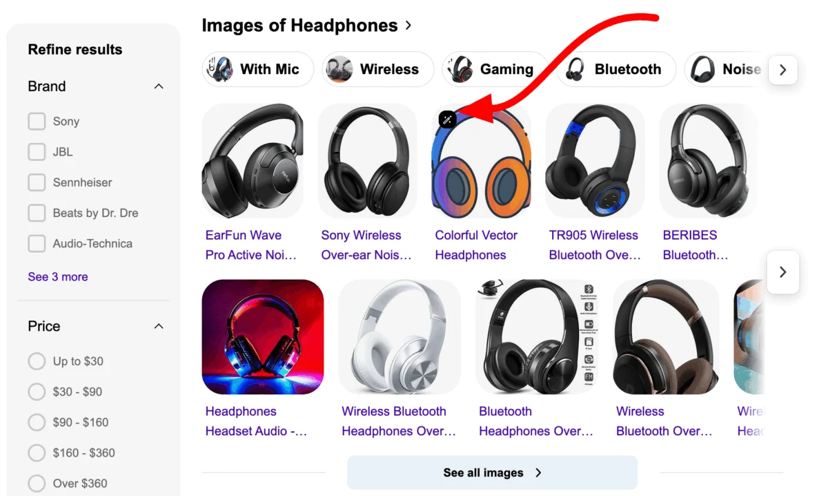 Bing Integrates Advanced AI Image Editing Directly into Search Results with Varied Labeling Tests