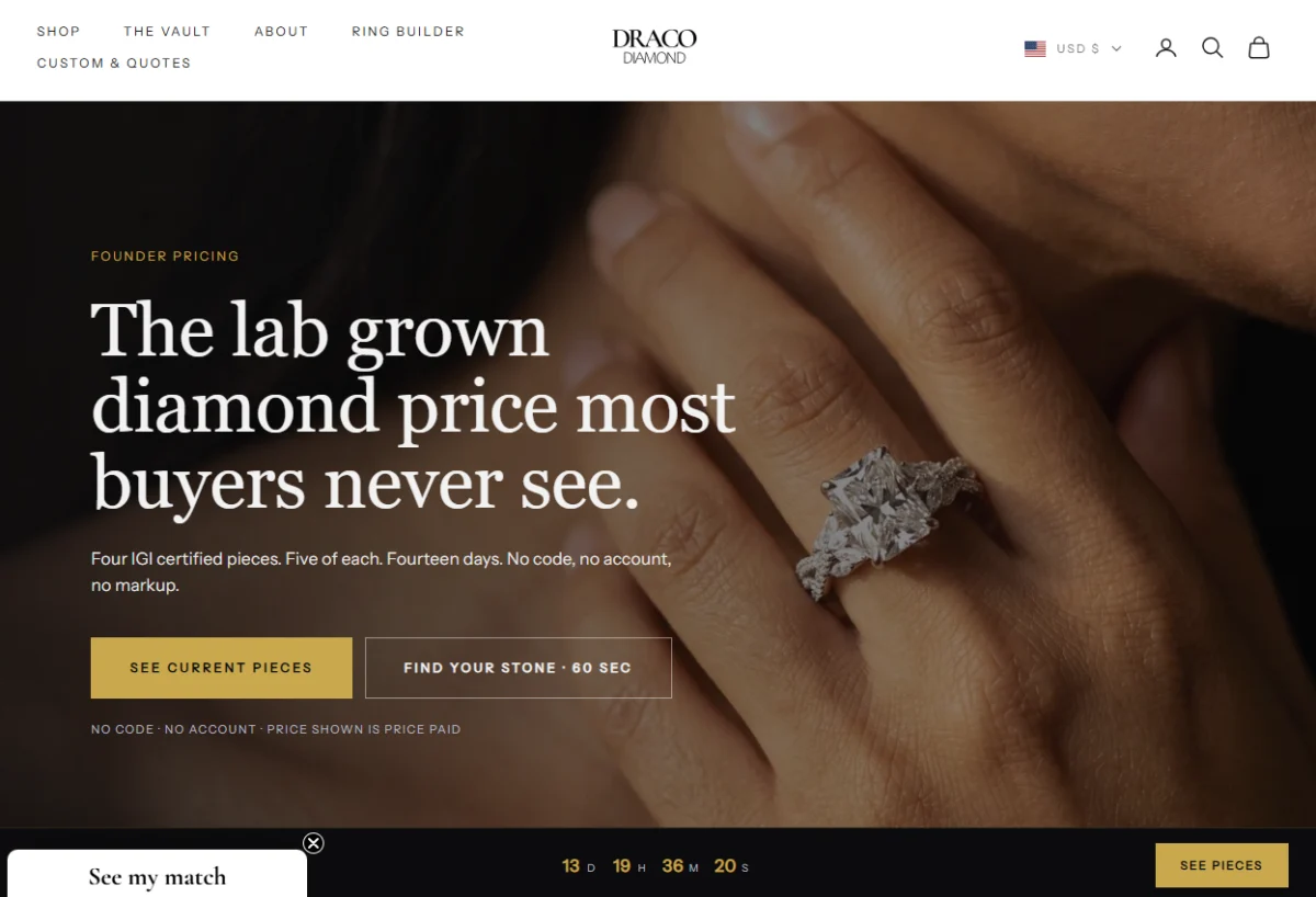 Draco Diamond Achieves Remarkable Sales Growth Through Strategic Focus on Research-Driven Customers and Transparent Pricing