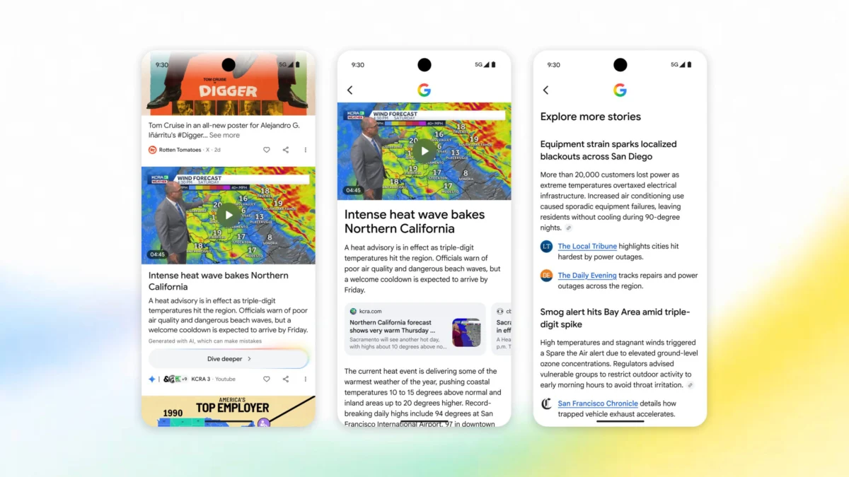 Google Discover Initiates ‘Dive Deeper’ AI Feature, Sparking Industry Discussion on Publisher Traffic and Content Consumption Evolution
