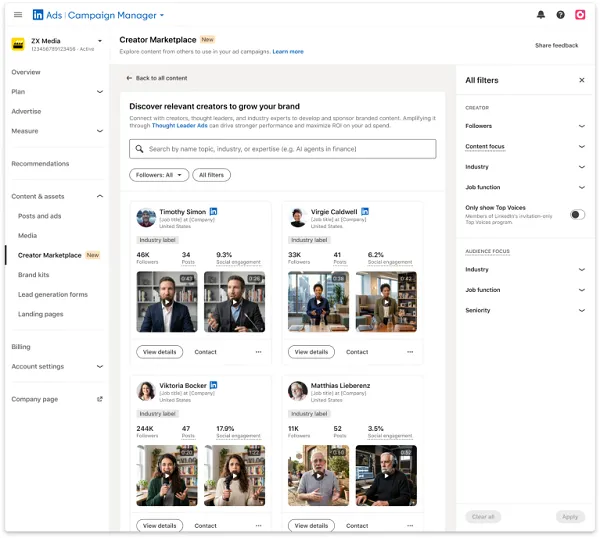 LinkedIn Bolsters B2B Creator Marketing with Enhanced Discovery Tools and Proven Ad Formats Amidst Growing Buyer Reliance on Expert Credibility