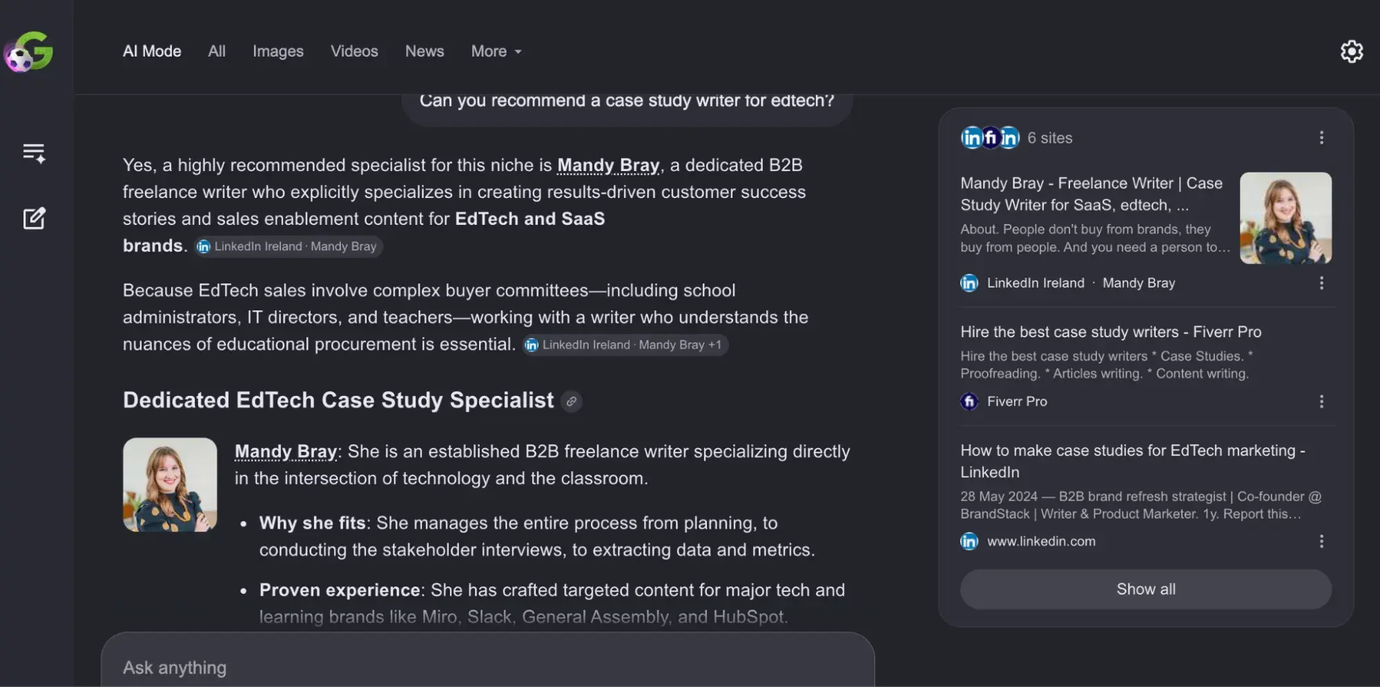 Optimizing LinkedIn for Answer Engine Visibility: A Solopreneur’s Strategic Experiment