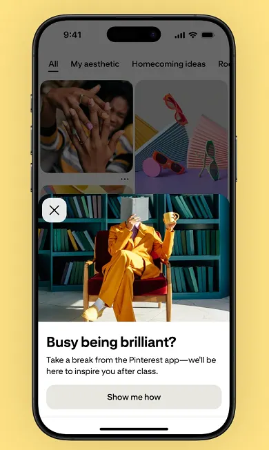 Pinterest promotes its role in teen well-being