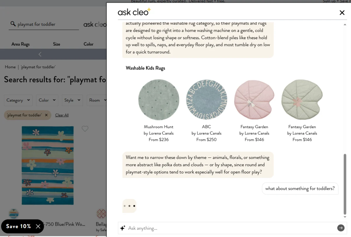 Rugs Direct and Lightopia Leverage AI-Powered Conversational Assistant "Ask Cleo" to Drive Significant Performance Gains
