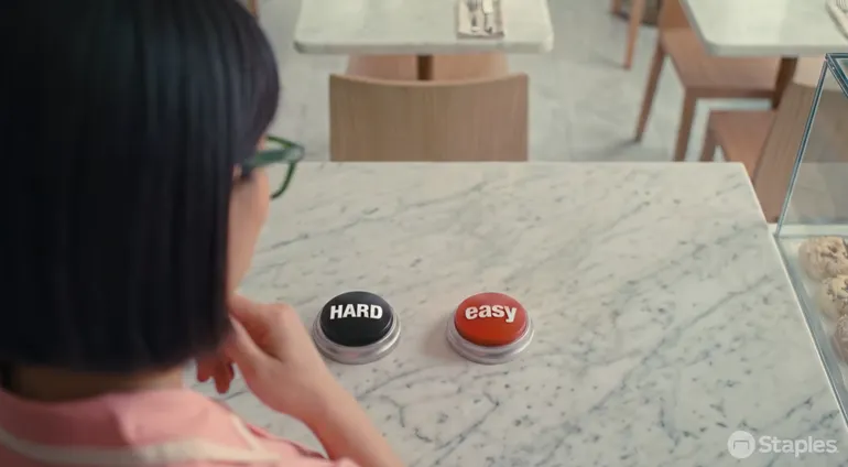 Staples Reimagines the Iconic Easy Button for its 40th Anniversary, Introducing a "Hard vs. Easy" Campaign to Highlight Enterprise Solutions